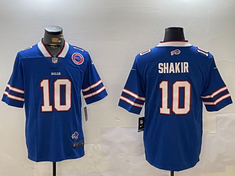 Men Buffalo Bills #10 Shakir Blue Second generation 2024 Nike Limited NFL Jersey style 3->buffalo bills->NFL Jersey